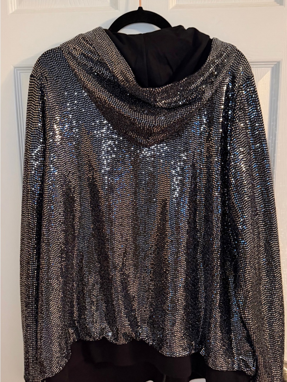 torrid Black Sequin Bomber Jacket - Picture 9 of 9